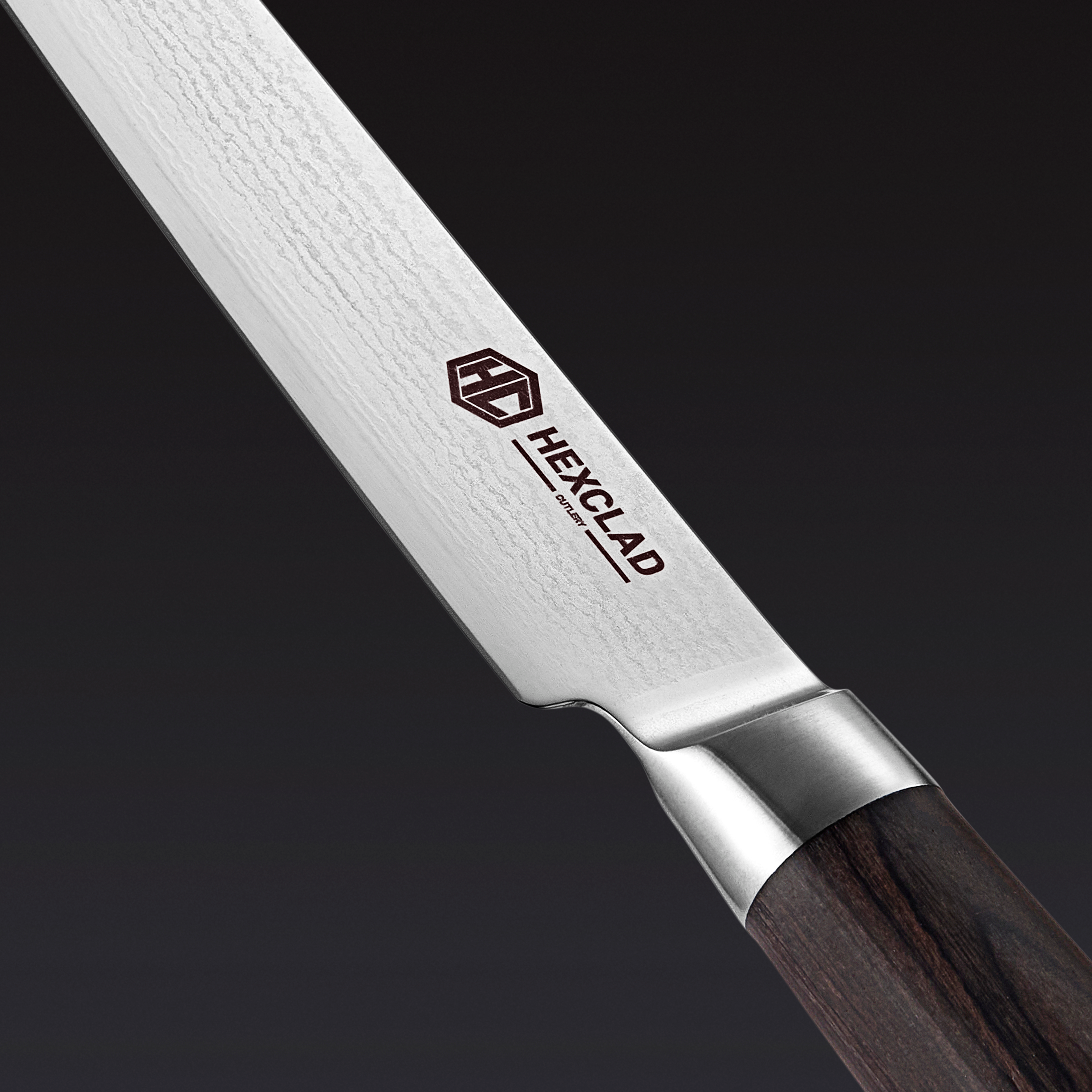 Damascus Steel Steak Knife Set, 4-pc (Espresso)